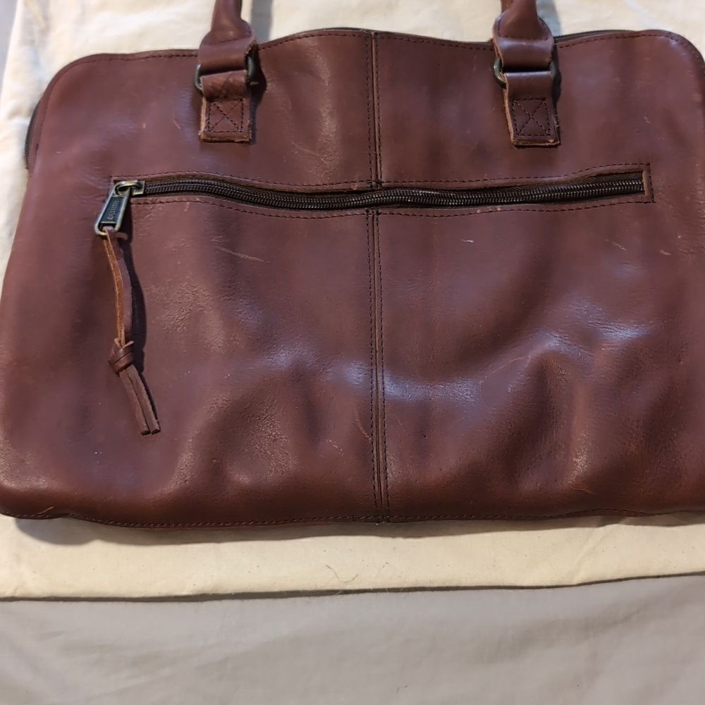 NWOT Duluth Trading Company Leather Laptop Case - Picture 9 of 9